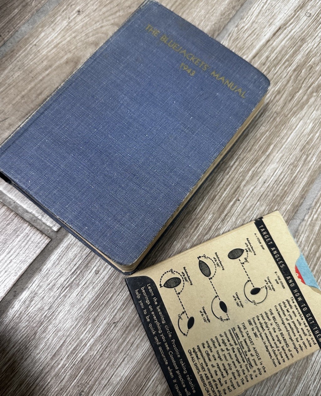 The Bluejackets' Manual 1943 With Compass Trainer