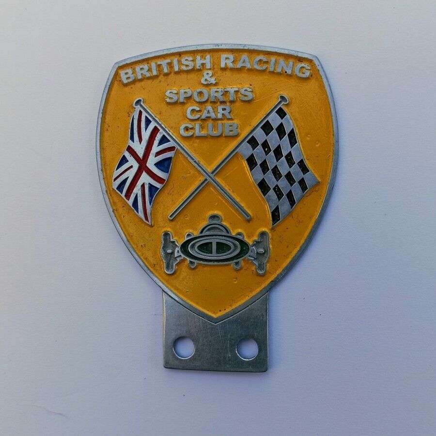Vintage Badge Emblem British Racing Sports Car Club  Placca Plakette LG129