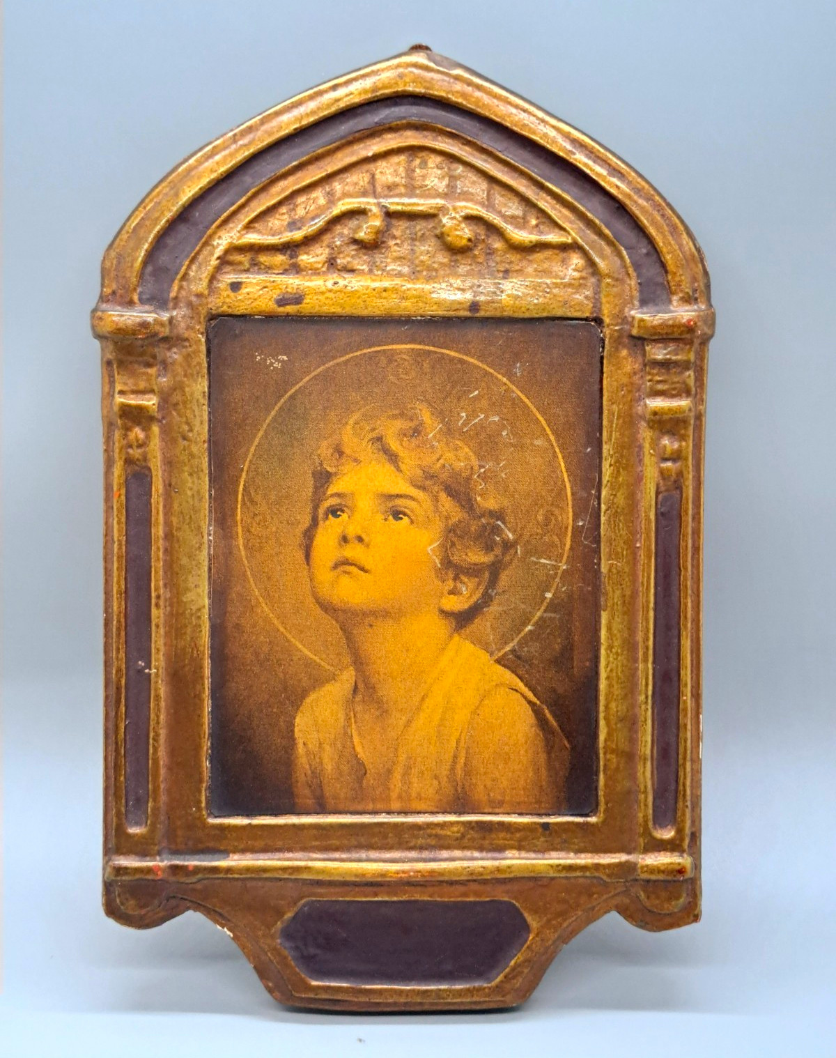 Vintage Divine Innocence Charles Bosseron Chambers Jesus Child Framed Religious