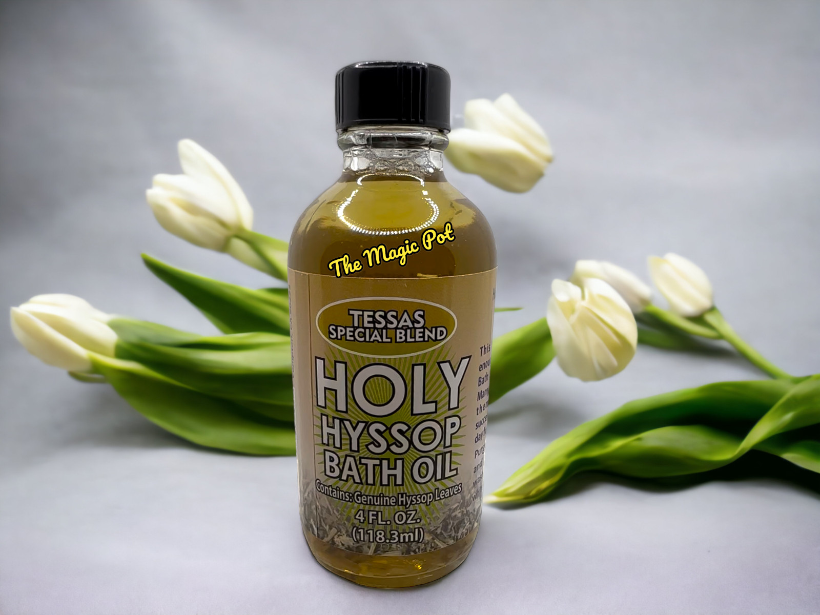 Holy Hyssop Bath Oil Protect Ritual Magick Wicca Pagan Brand NEW   4 Oz.