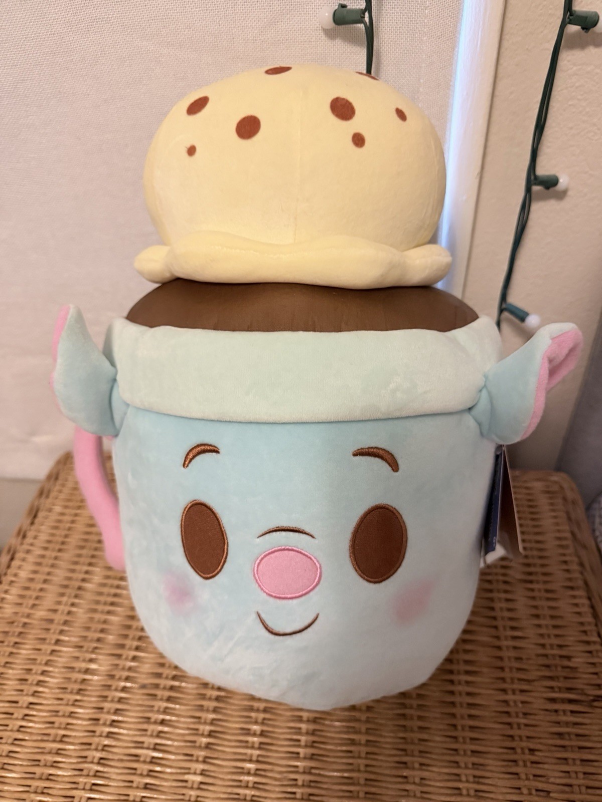 Disney Ratatouille Remy French Hot Chocolate Plush Large 14”  New With Tags