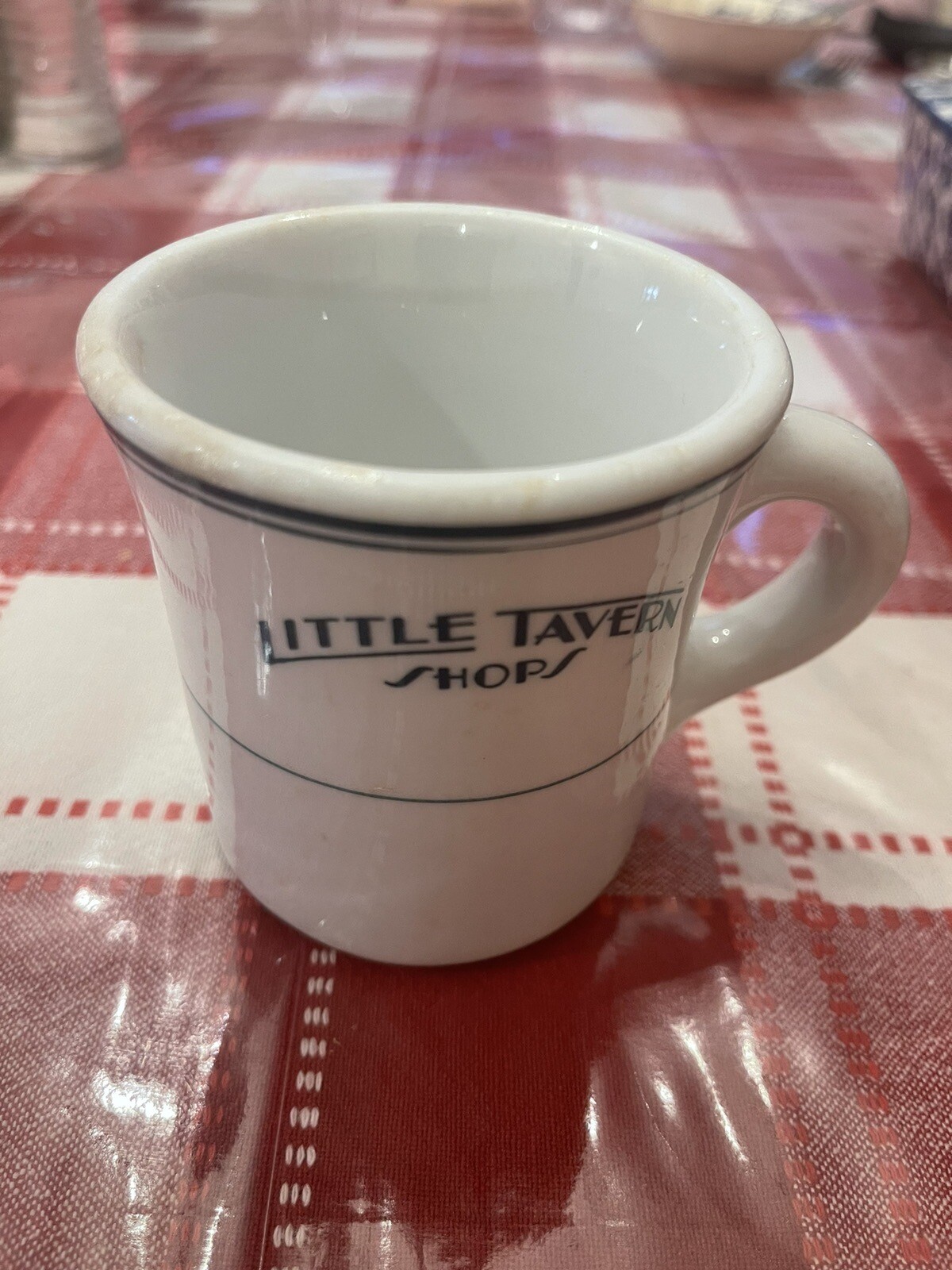 Little Tavern Shops Restaurant Mug Shenango China c.1964\'s Vintage Ad Logo