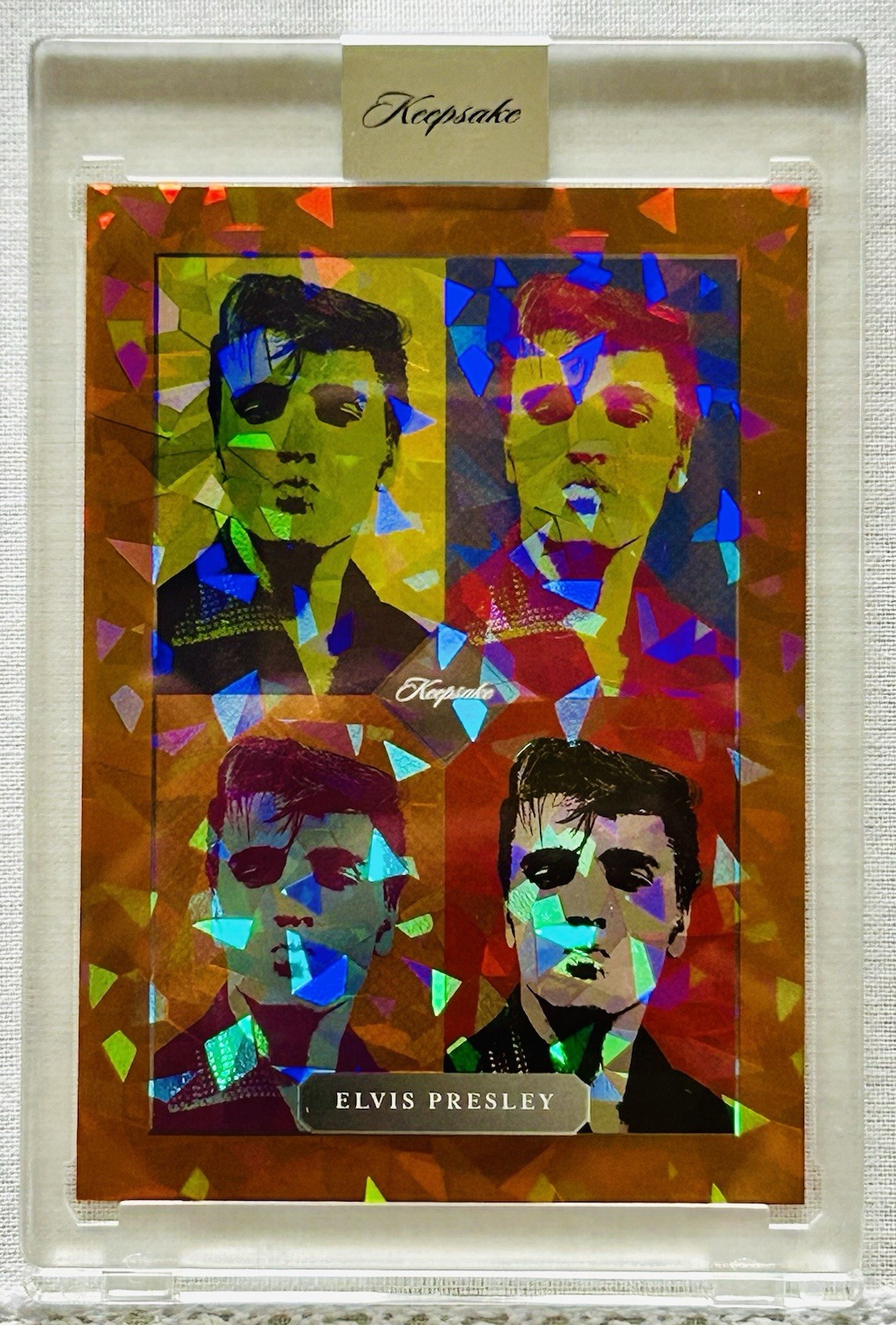 🔥Elvis Presley Keepsake 2026 Upgrade Edition Card 25/50 Orange Cracked Ice