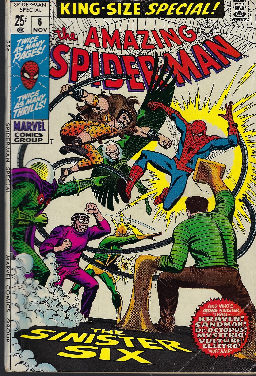 Amazing Spider-Man, Annual(MVL-1969)#6 KEY-PRTL REPRINT ORIGIN SINISTER SIX(6.0)