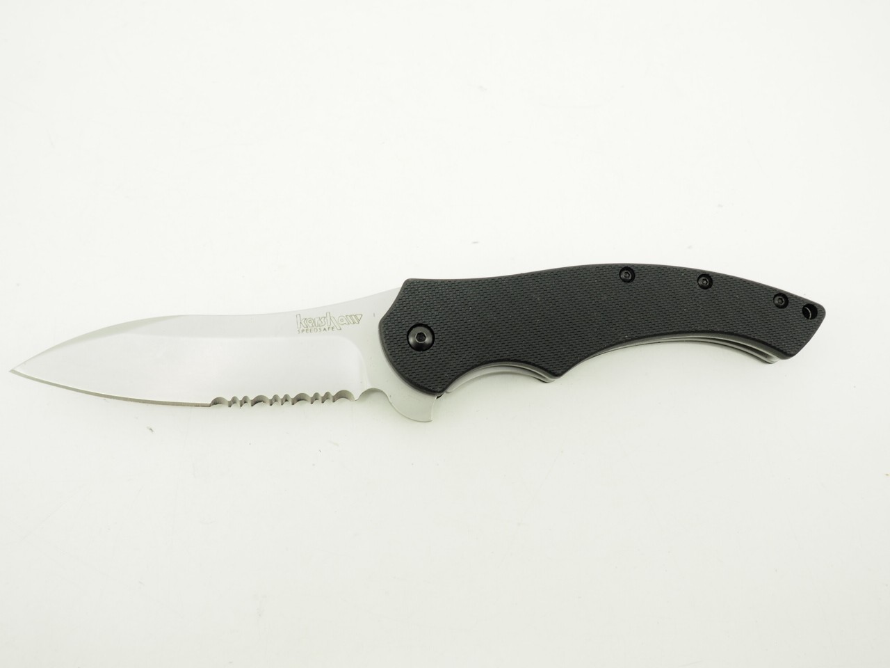 Kershaw 1940ST Drop Point Folding Knife Black / Silver Steel Blade