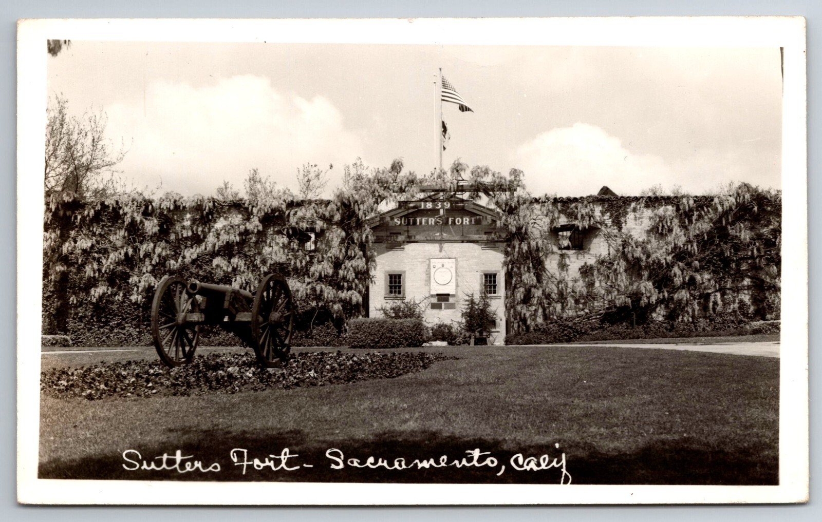 CA, Fort Sutter, Real Photo, RPPC, Vintage Postcard