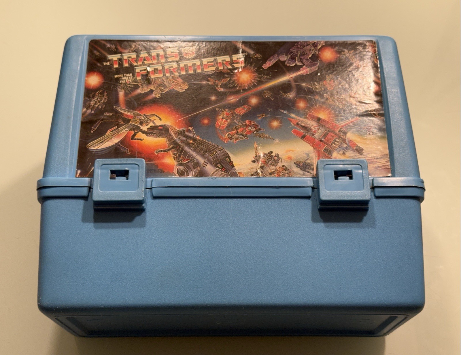 RARE Vintage 1980s Transformers G1 Blue Canadian Thermos Lunchbox Canada