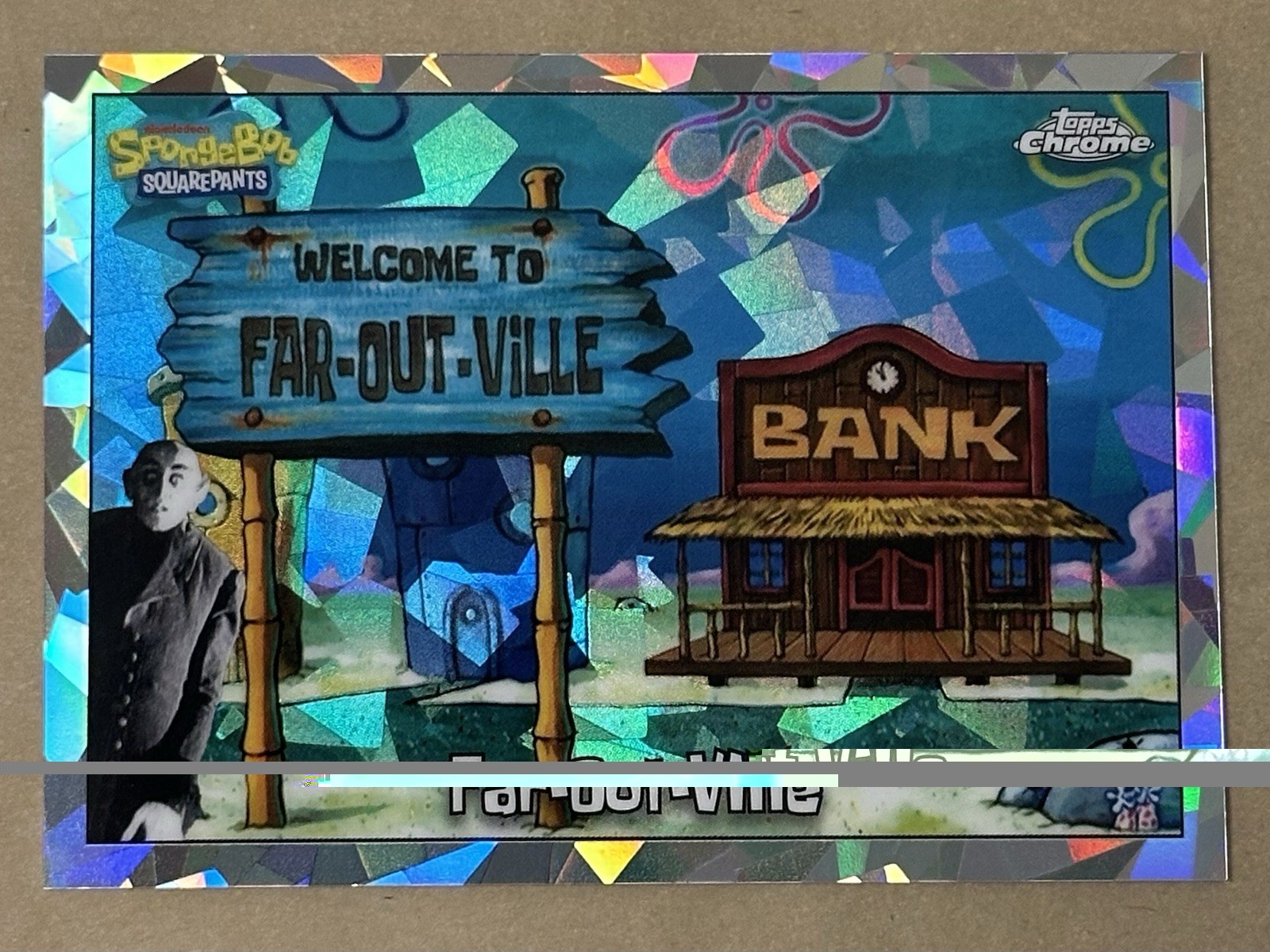 2025 Topps Chrome SpongeBob SquarePants 25th Far-Out-Ville Night Shift