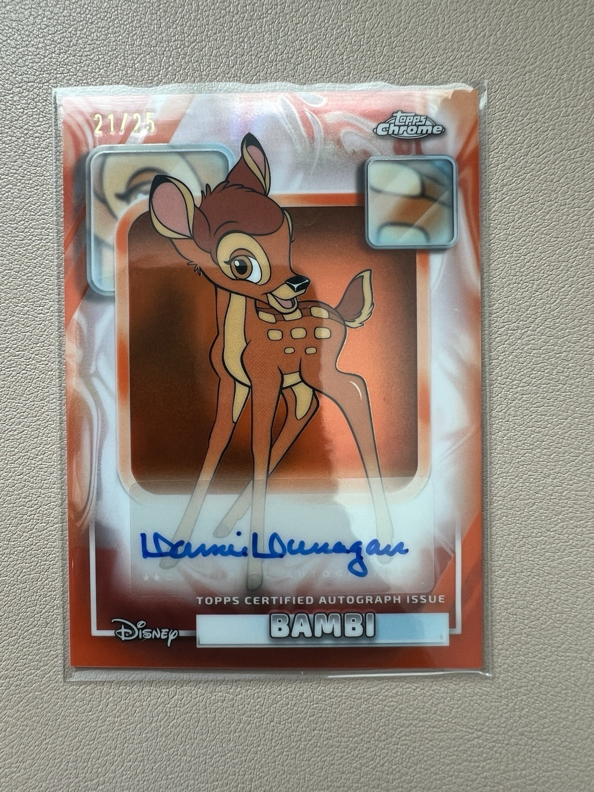Disney Topps Chrome 2026 Bambi Auto 