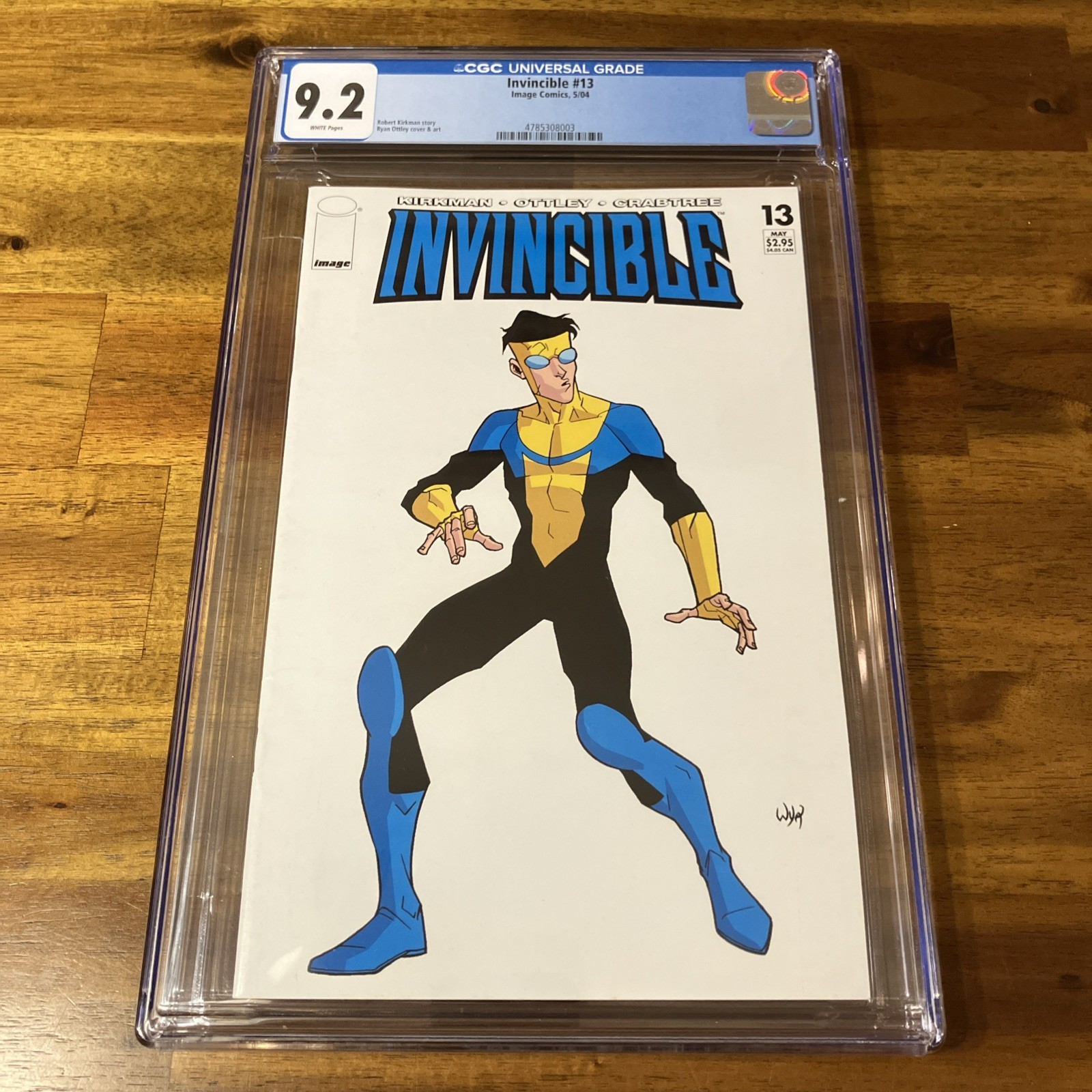 (2004) Robert Kirkman INVINCIBLE #13 CGC 9.2 WP Robert Kirkman Ottley