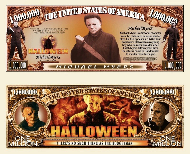40 Pack Michael Myers Halloween Horror 1 Million Dollars Novelty Money
