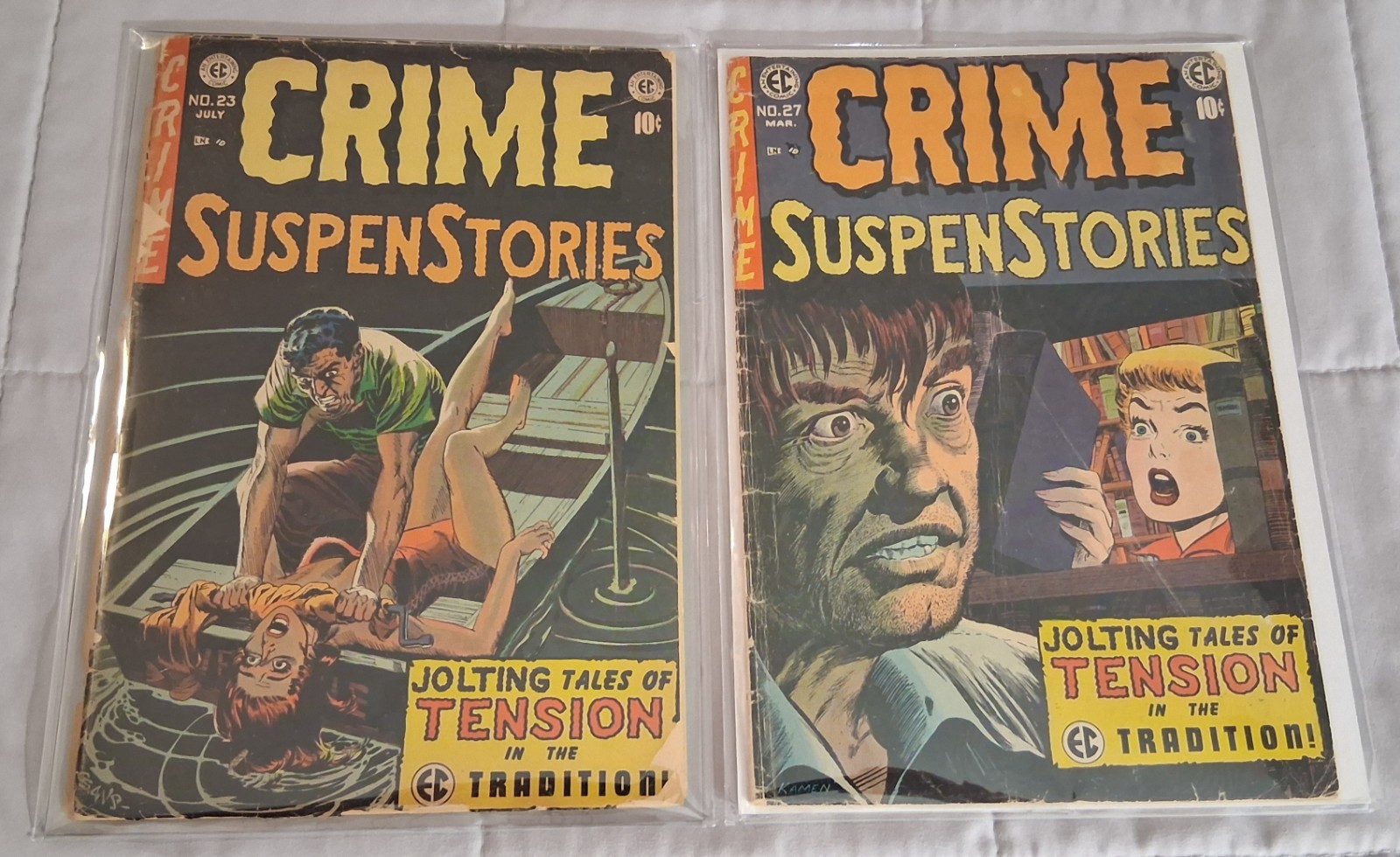 Crime SuspenStories 23 27 Golden horror key lot used Senate Hearings old comics