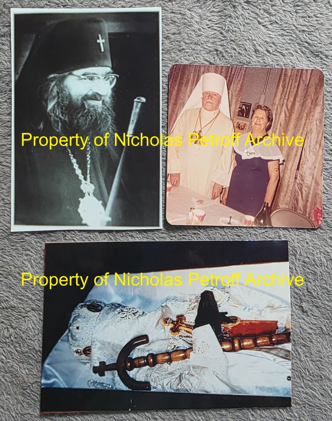 3 Orthodox Photos St John Maximovitch Metropolitan Ireney Funeral Petroff Archiv