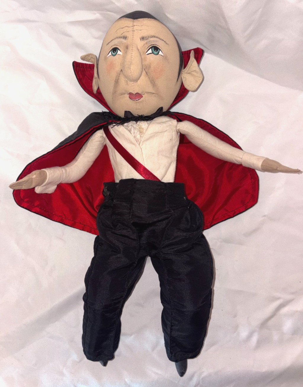 Joe Spencer Gathered Traditions Dracula Doll Vampire Shelf Sitter Halloween Rare