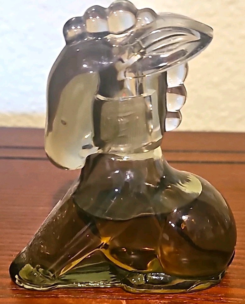 Vintage Avon Little Burro Charisma Cologne Glass Cologne Decanter