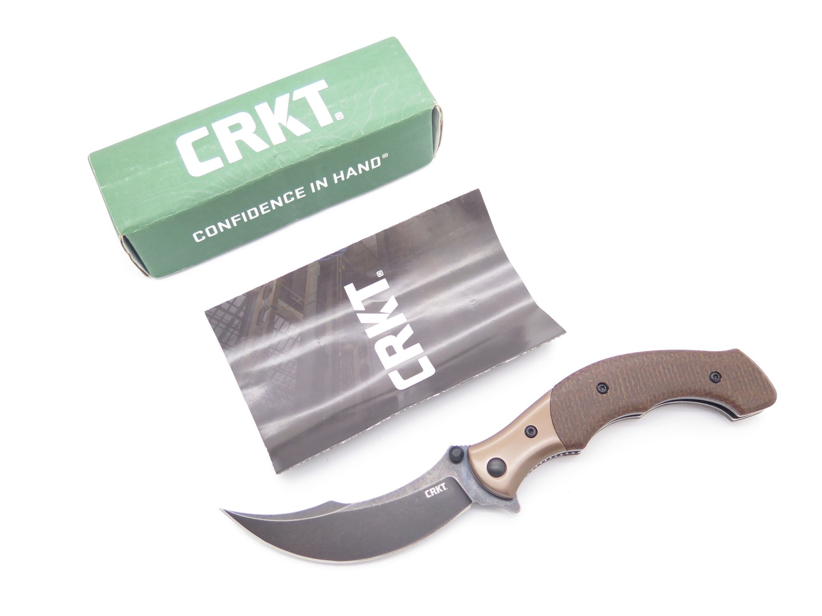 CRKT 7465 Folts Ritual Compact Micarta Handle Folding Pocket Knife
