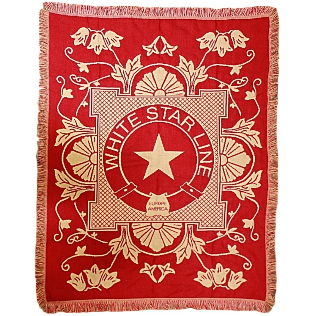 White Star Line Titanic Authentic Replica Third Class Throw Blanket New