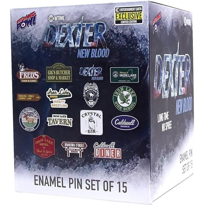 Dexter New Blood Enamel Pin Set Collector