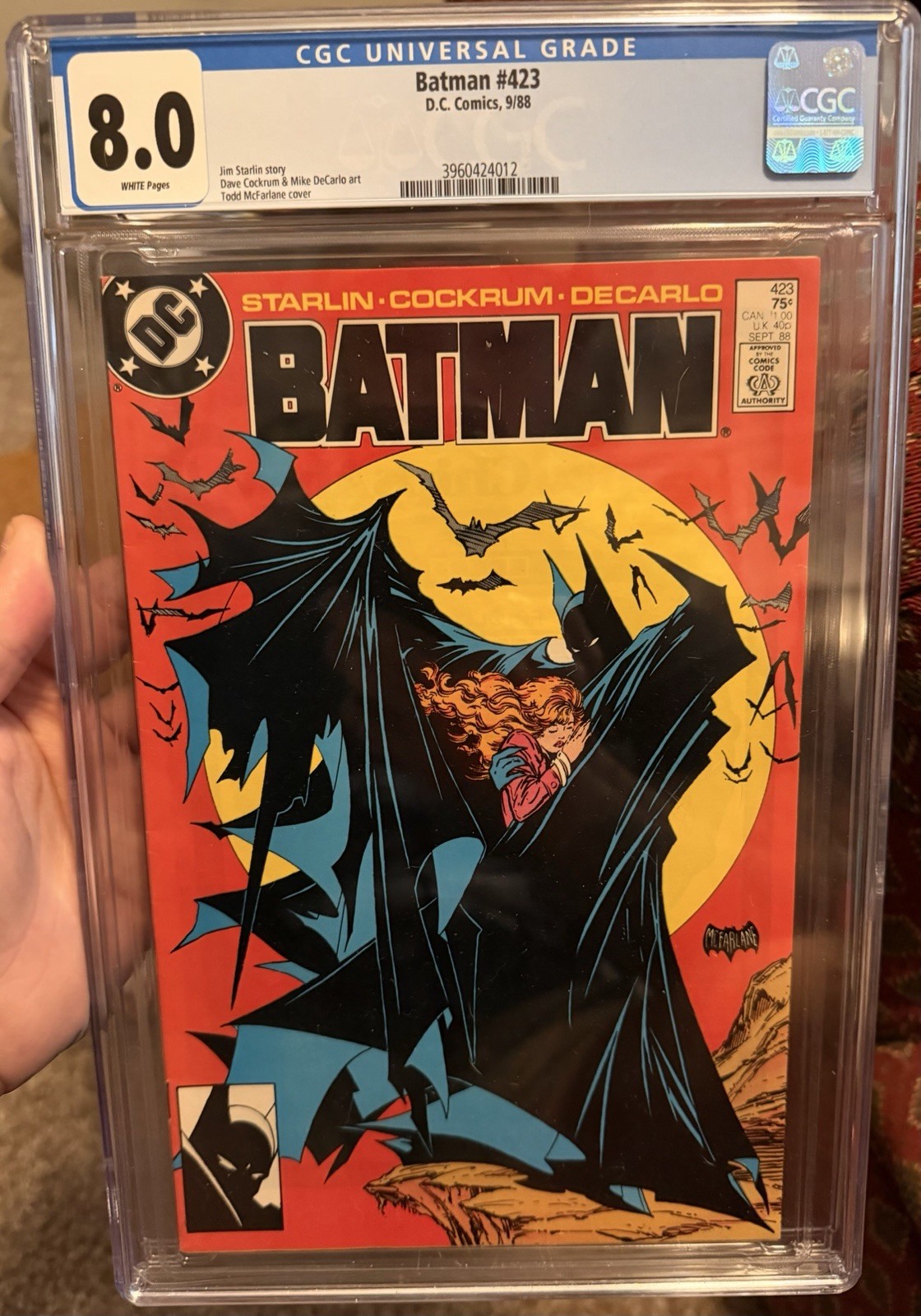 Batman #423 CGC 8.0 (DC Comics September 1988)