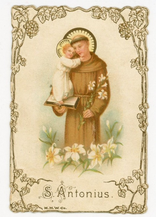 1880s-90s Saint Antonius M.H.W. Co Religous Card F220