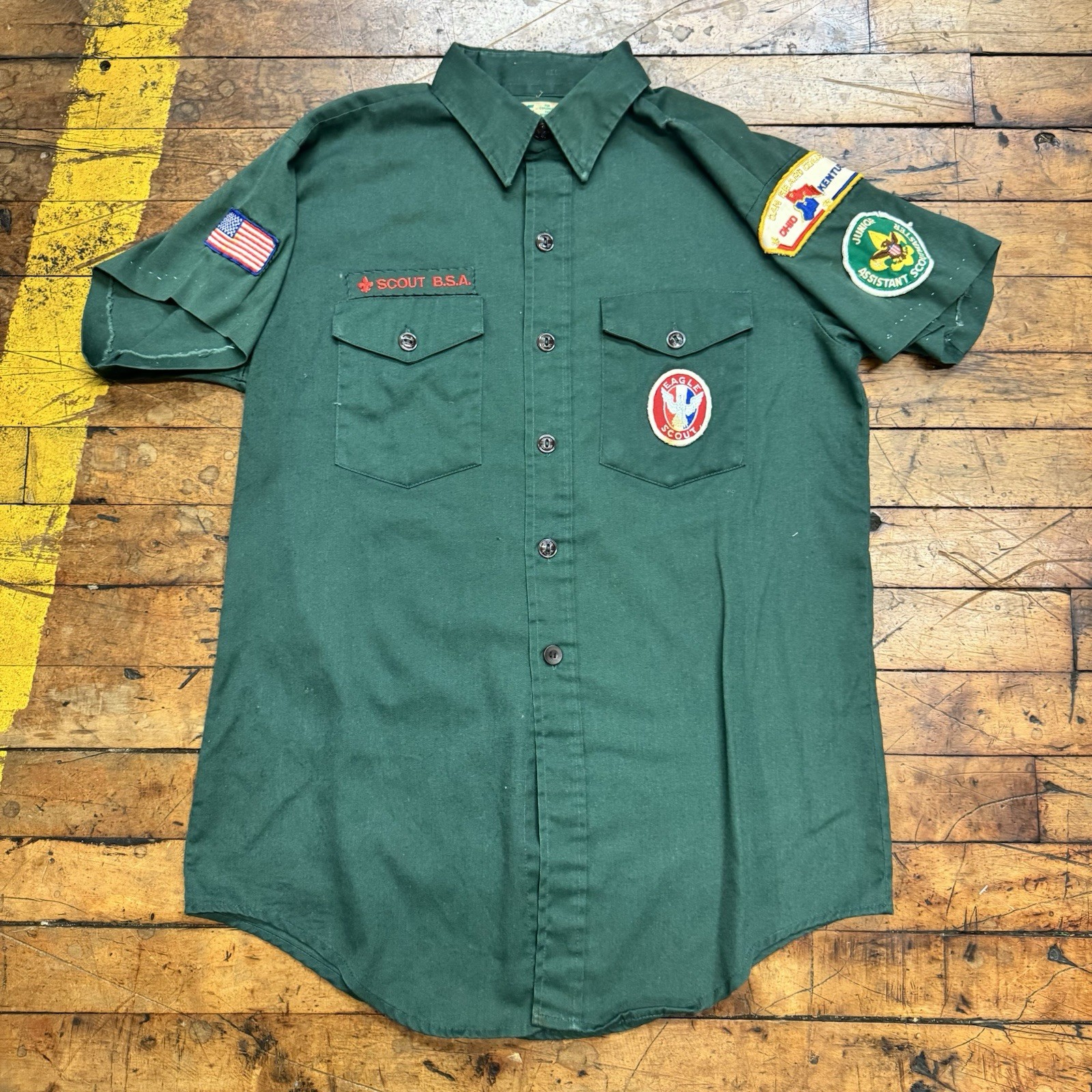 Vintage Boy Scouts Of America Scout Shirt Men’s Medium Eagle Scout Read