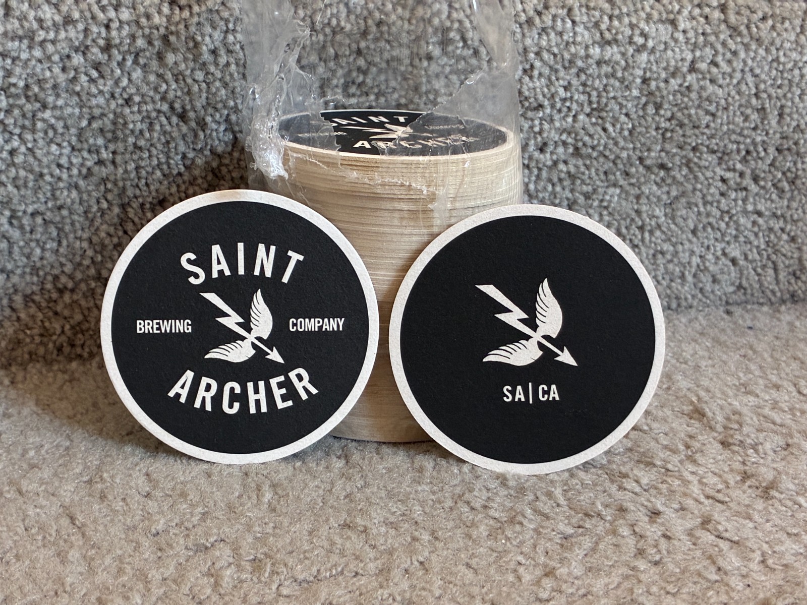 20 Beer Coasters Saint Archer Brewing Company USA CLOSED U608