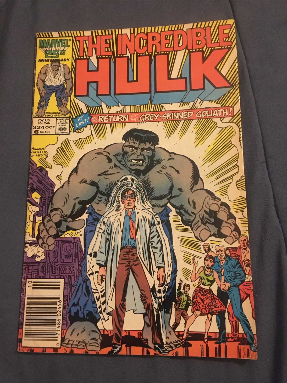 The Incredible Hulk #324 1st Print Cover A Newsstand Marvel Comics 1986