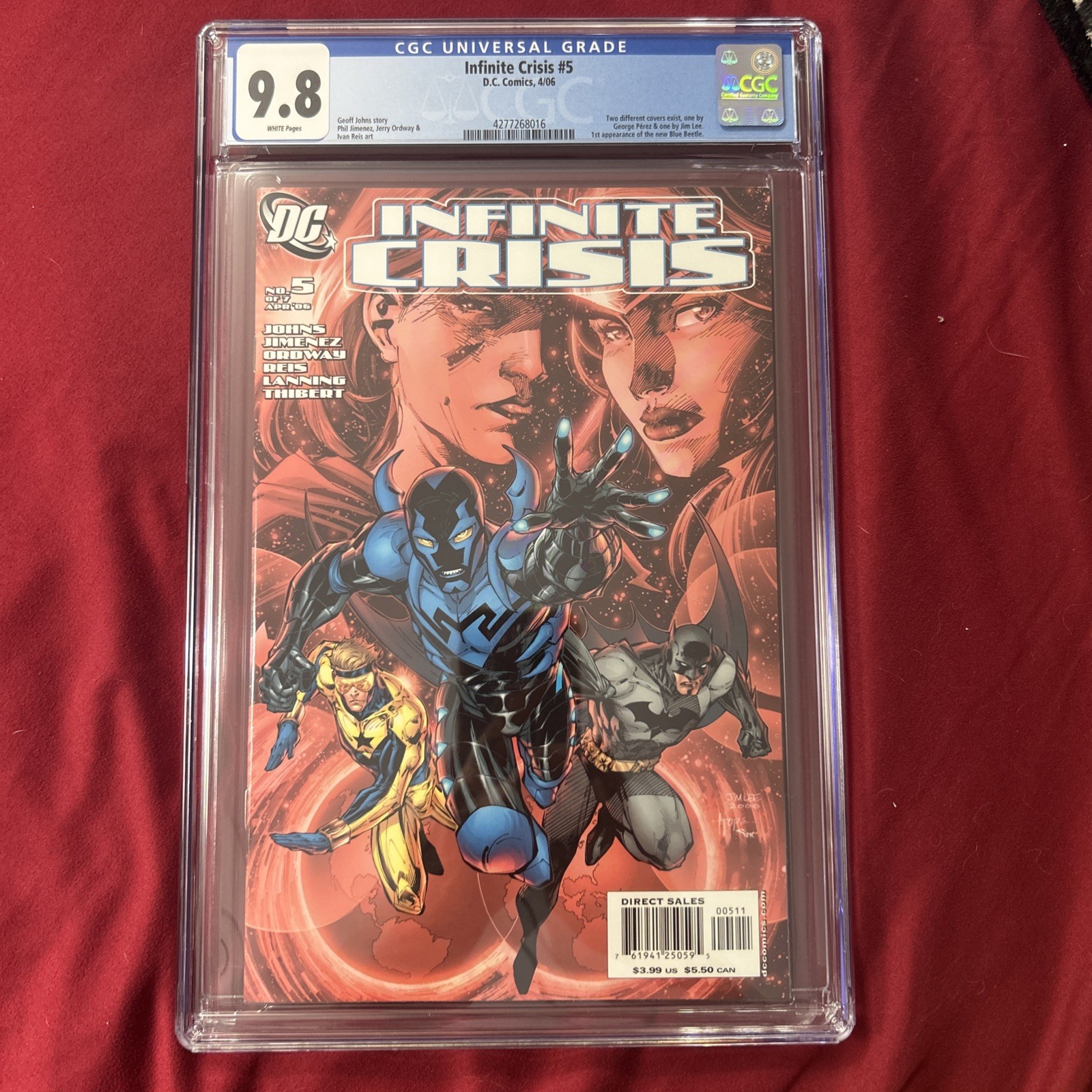 Infinite Crisis 5 1st Jaime Reyes Blue Beetle Jim Lee Cover 2006 CGC 9.8 