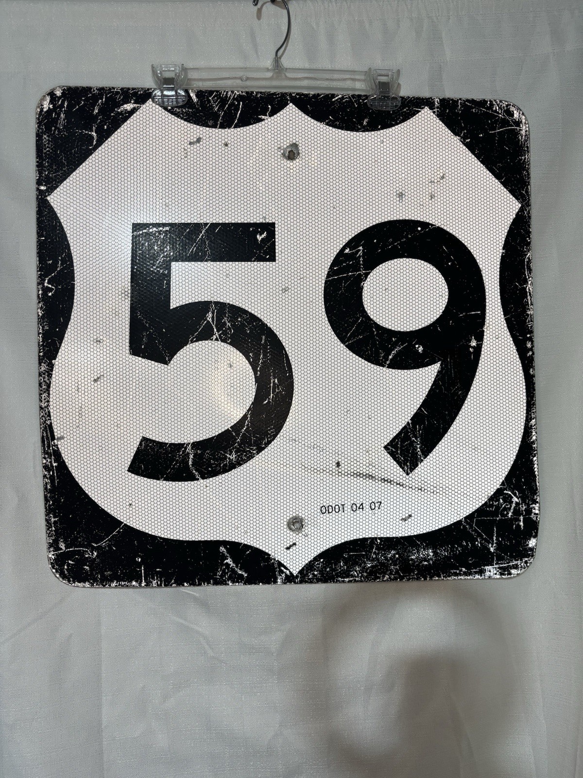 Oklahoma US Highway 59 Road Sign 24x24 Reflective Metal Shield ODOT Route Marker