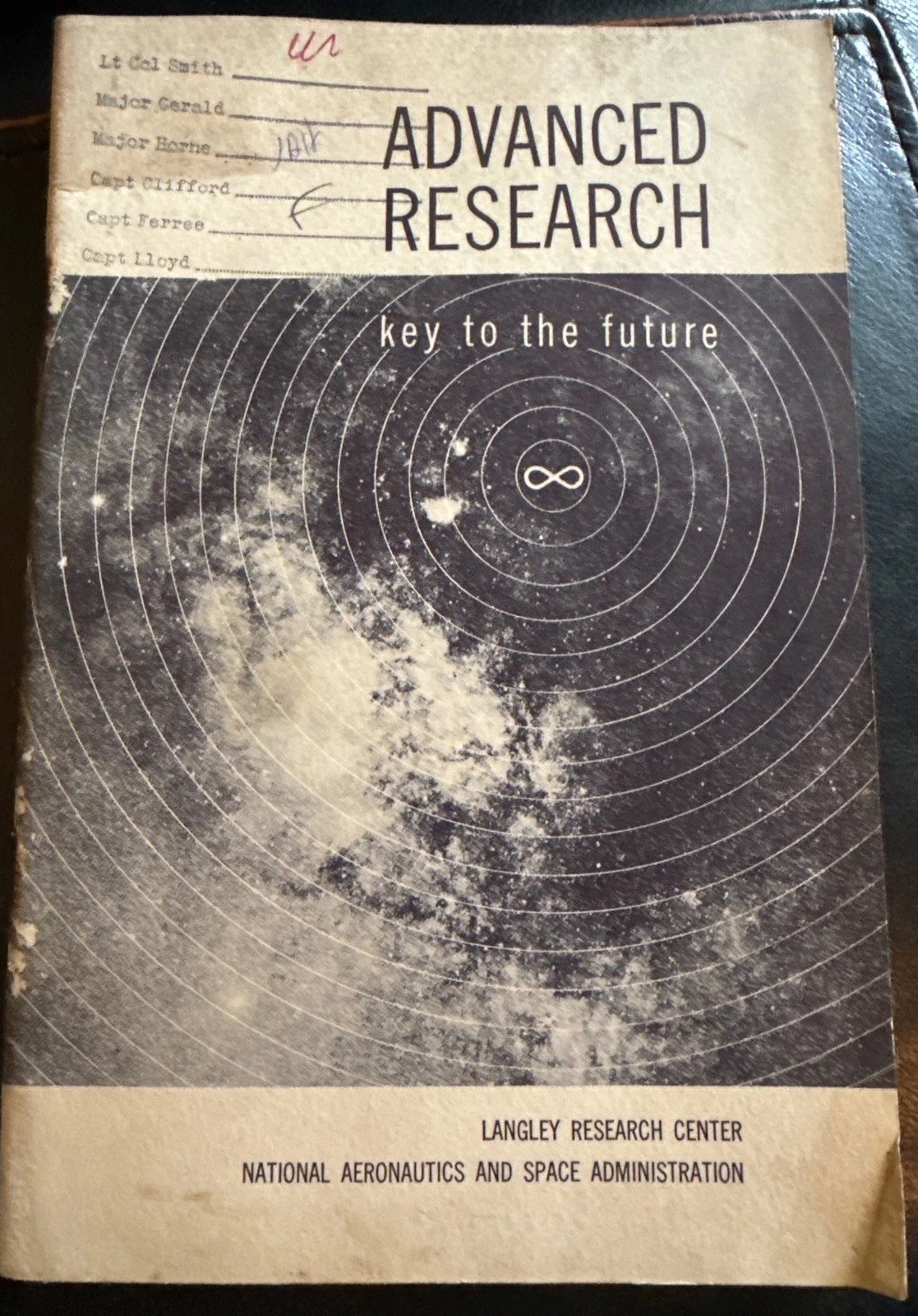 1964 NASA Langley Booklet Signed Military Advanced Research READ CONDITION