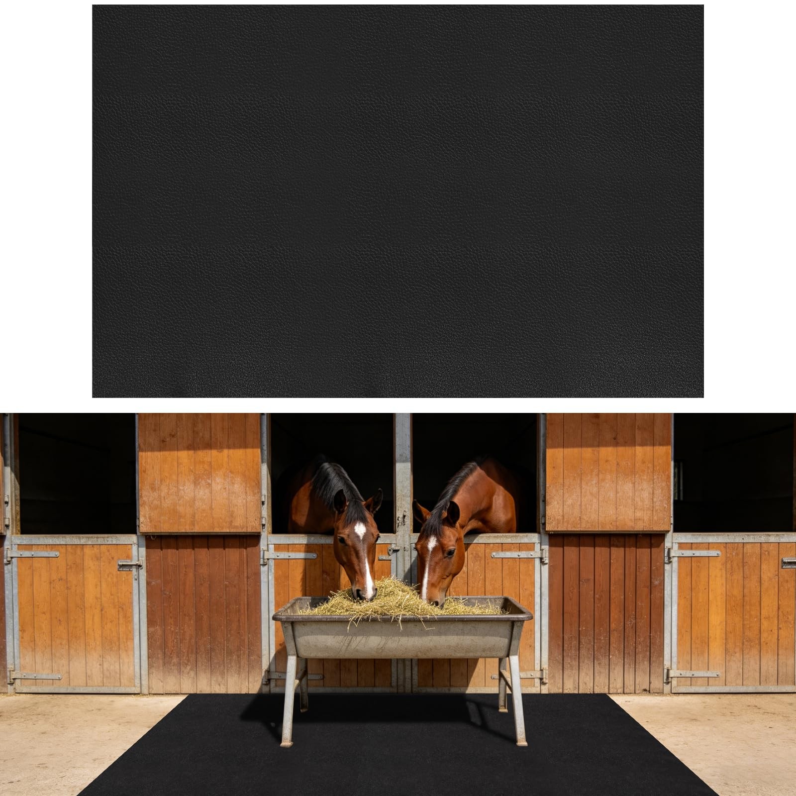 4x6 Ft Horse Stall Mat Large Horse Stable Mat Washable Floor Mat for Horses