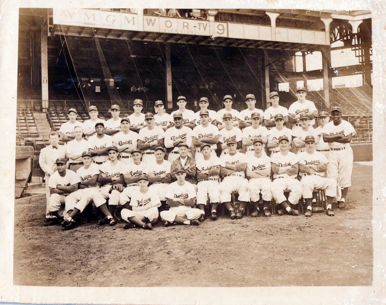 1950 BROOKLYN DODGERS JACKIE ROBINSON TYPE I CAMPANELLA BASEBALL ORIG PHOTO MA39