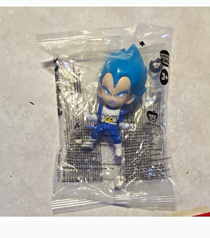 Burger King Dragon Ball Super Vegeta Super Saiyan Blue Toy 2026 NEW Sealed