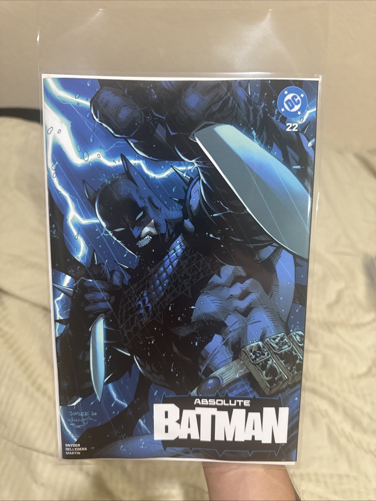 Absolute Batman 22 SDCC 2026 Jim Lee Exclusive .  Trade Dress Cover IN HAND .