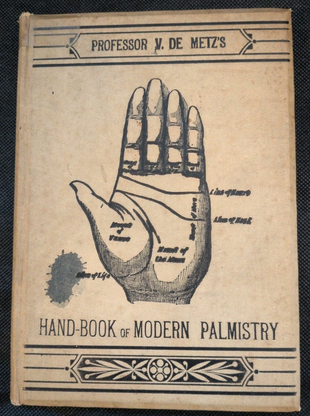 Rare 1883 Antique Hand Book of Modern Palmistry Vintage Halloween Games Decor 