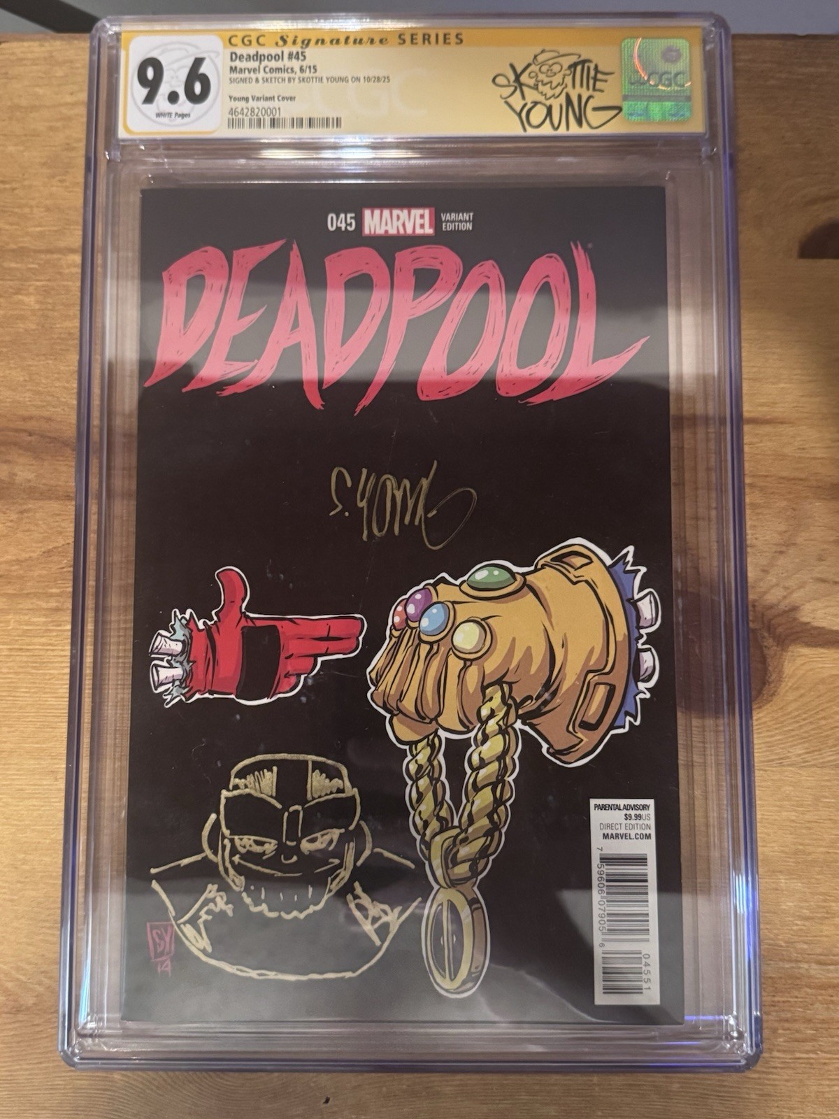 Deadpool #45 Run The Jewels 1:50 ( Signed & Remarked By Skottie Young ) HTF