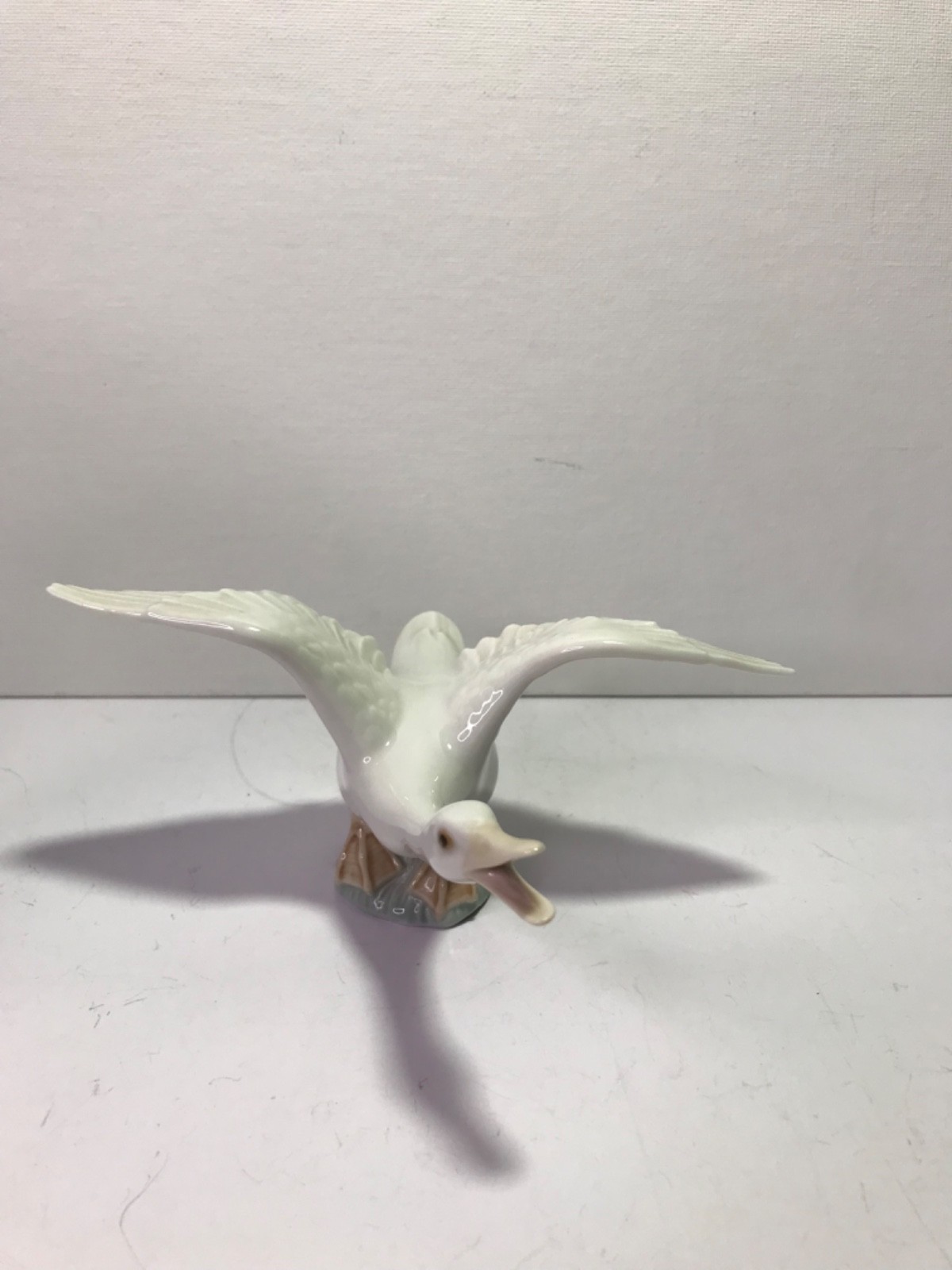 Vintage Lladro Figurine 1264 Duck Taking Flight Flying Goose Spain No Box
