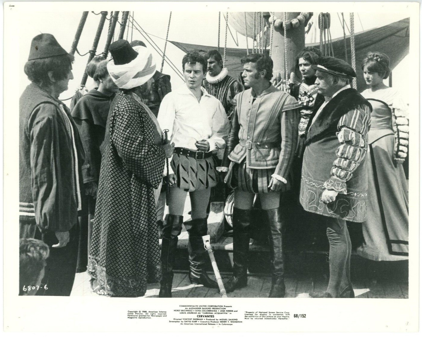 Vintage 8x10 Photo Cervantes (1967 film) Horst Buchholz Gina Lollobrigida