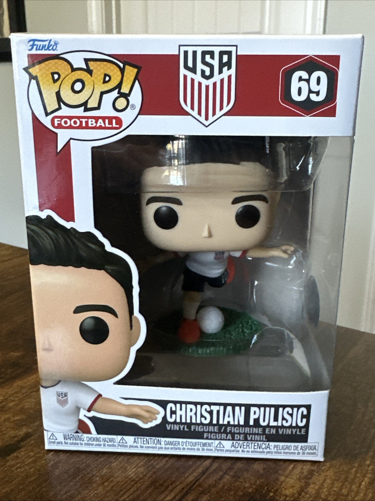 Funko Pop CHRISTIAN PULISIC USMNT USA POP Football # 69 Vinyl Figure NIB NEW 🔥