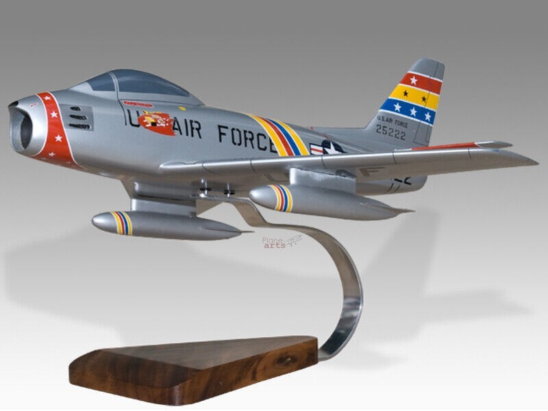 Canadair CL-13A Sabre United States Air Force Solid Wood Handmade Airplane Model