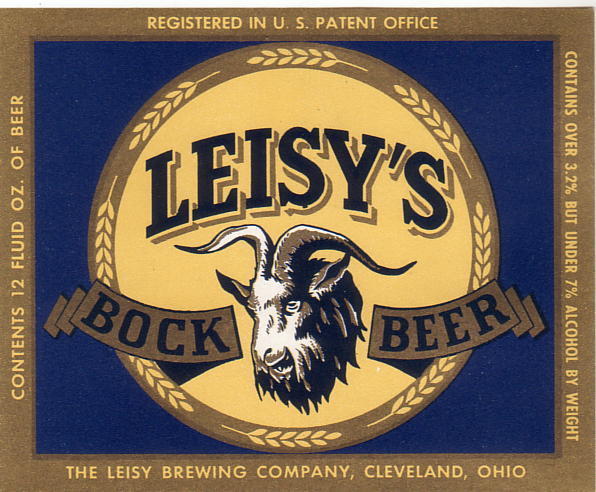Leisy's Bock Beer Cleveland, OH Refrigerator / Tool Box Magnet