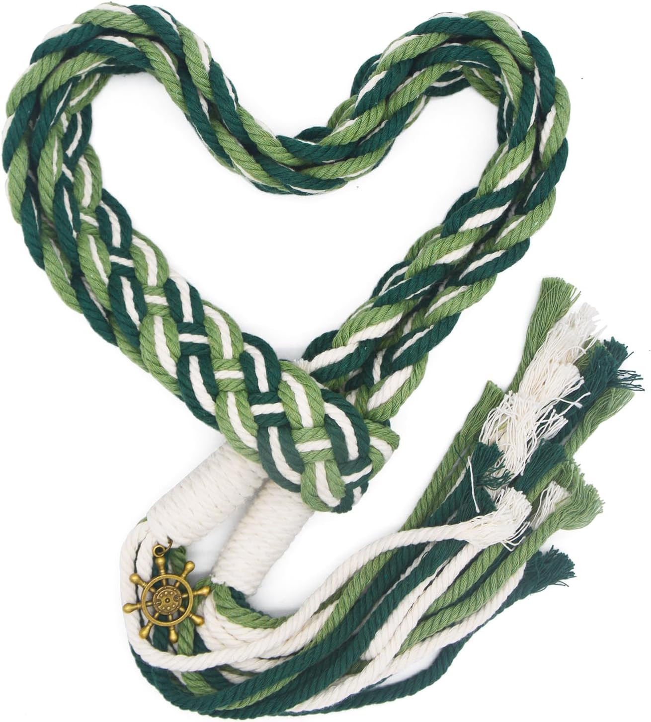 Green Handfasting Cord for Wedding in Traditional Lazo Cord Wedding Lasso Cotton