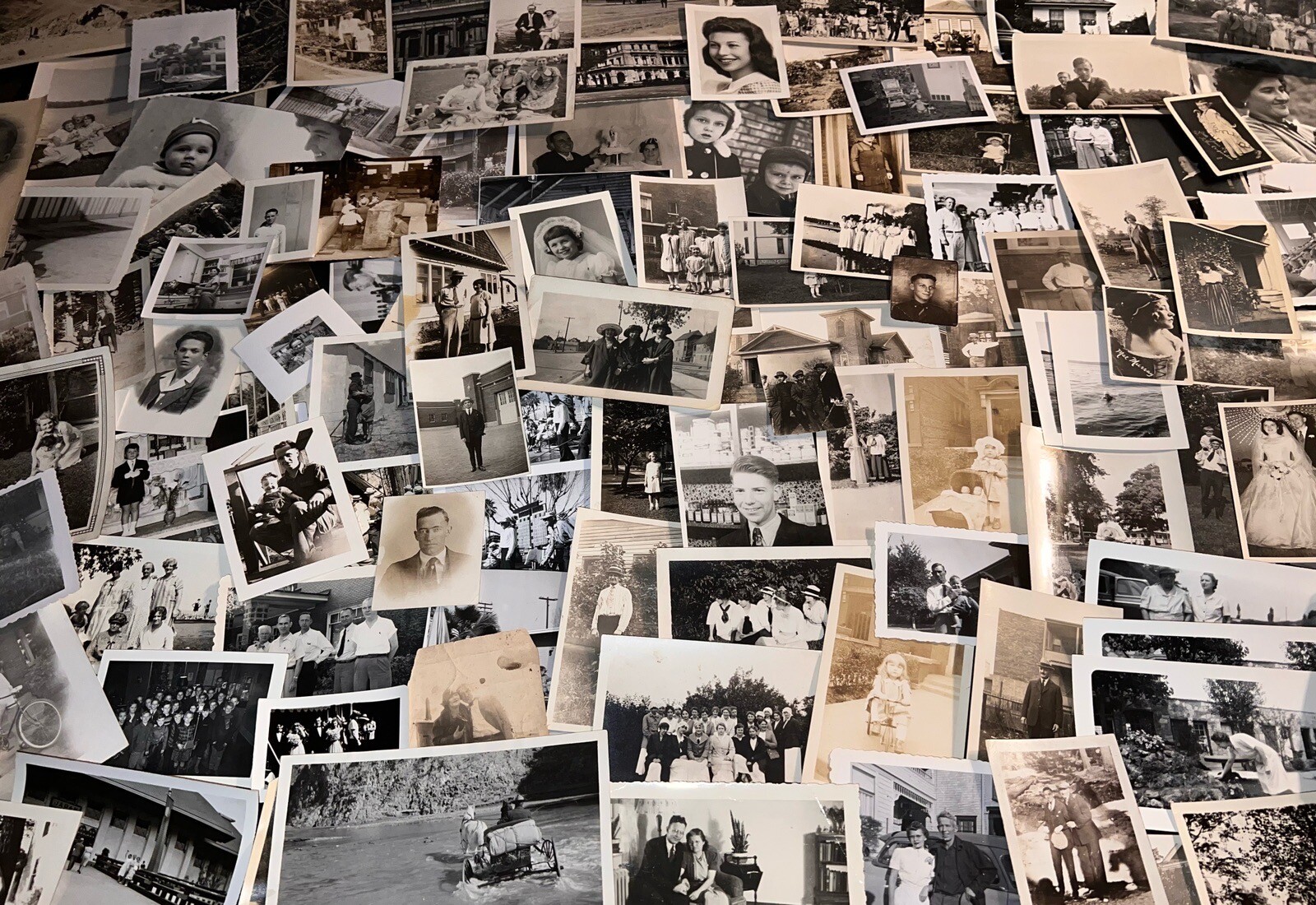 Antique Vintage B&W Sepia Random Snapshot Found Photograph Lot 20+ Variety