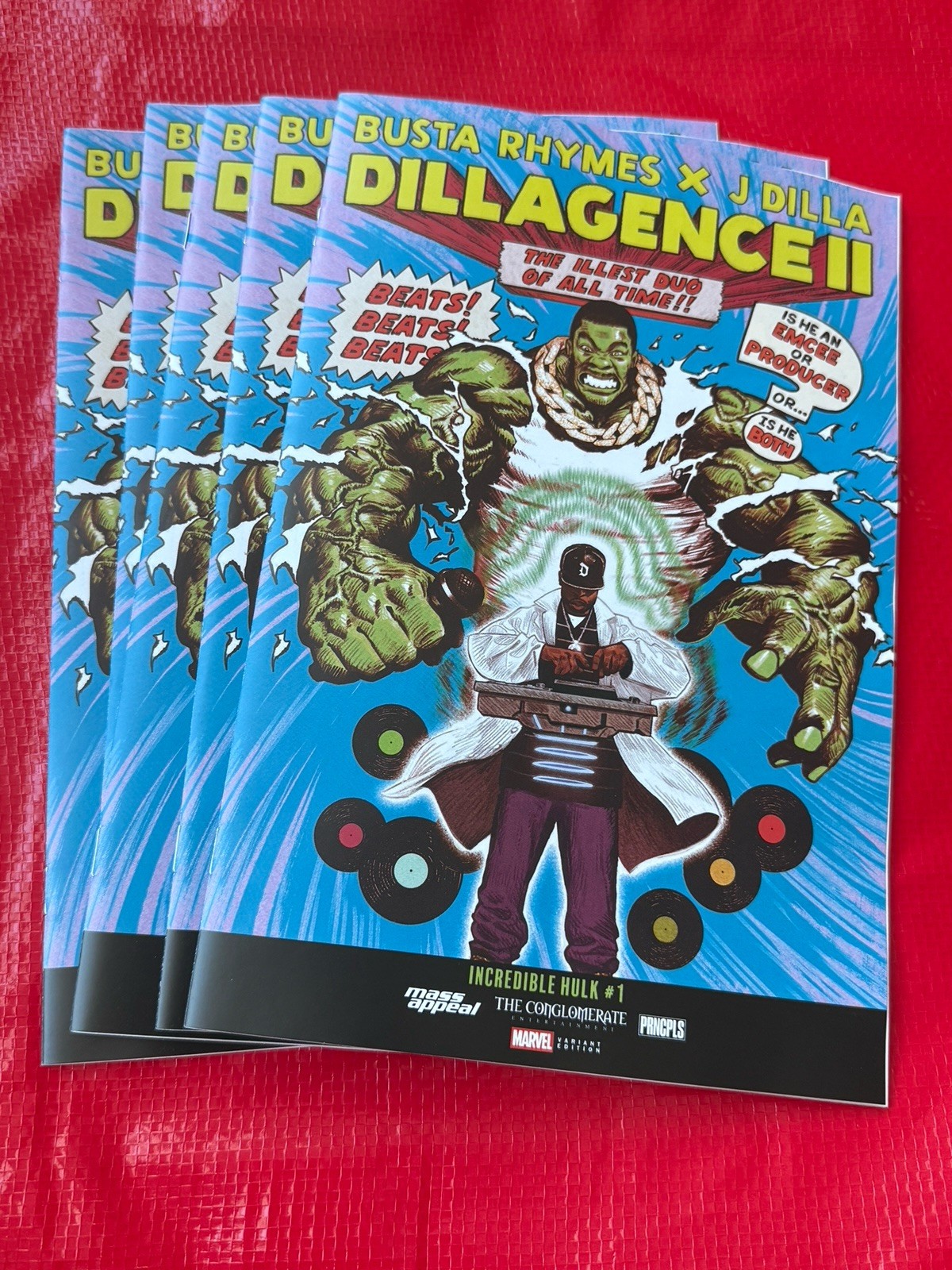 NYCC INCREDIBLE HULK #1 BUSTA RHYMES J DILLA VARIANT DILLAGENCE 2 Whatnot 1962