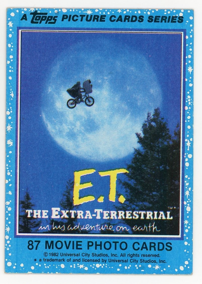 1982 Topps E.T. The Extra Terrestrial #1 Title Card