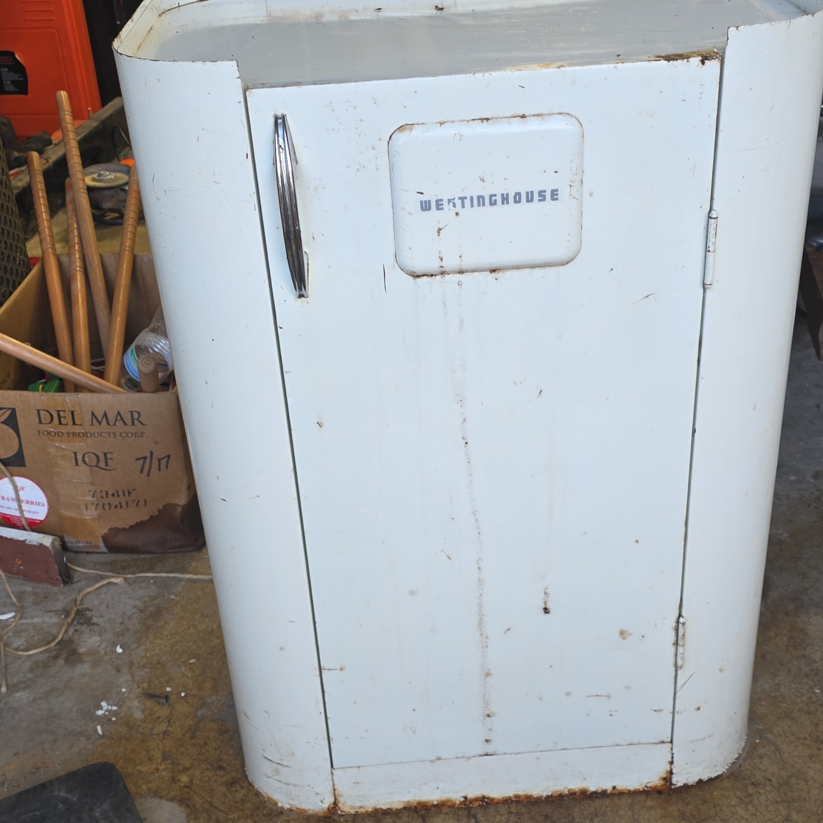 Vintage 1950s Westinghouse Electric Roaster Oven Cabinet Stand MCM