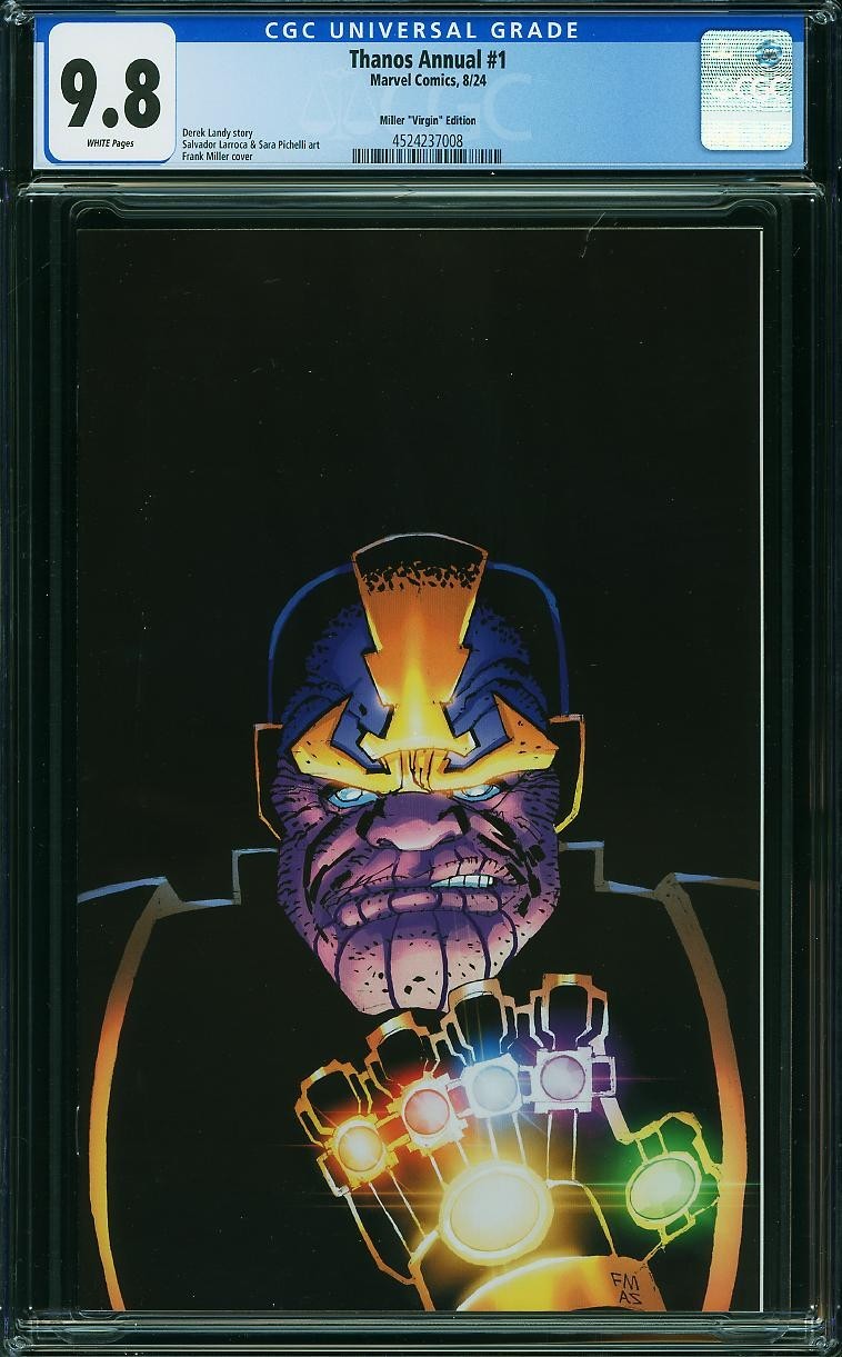 Thanos Annual 1 CGC 9.8 NM-MT WP Frank Miller 1:200 Virgin Variant Marvel 2024