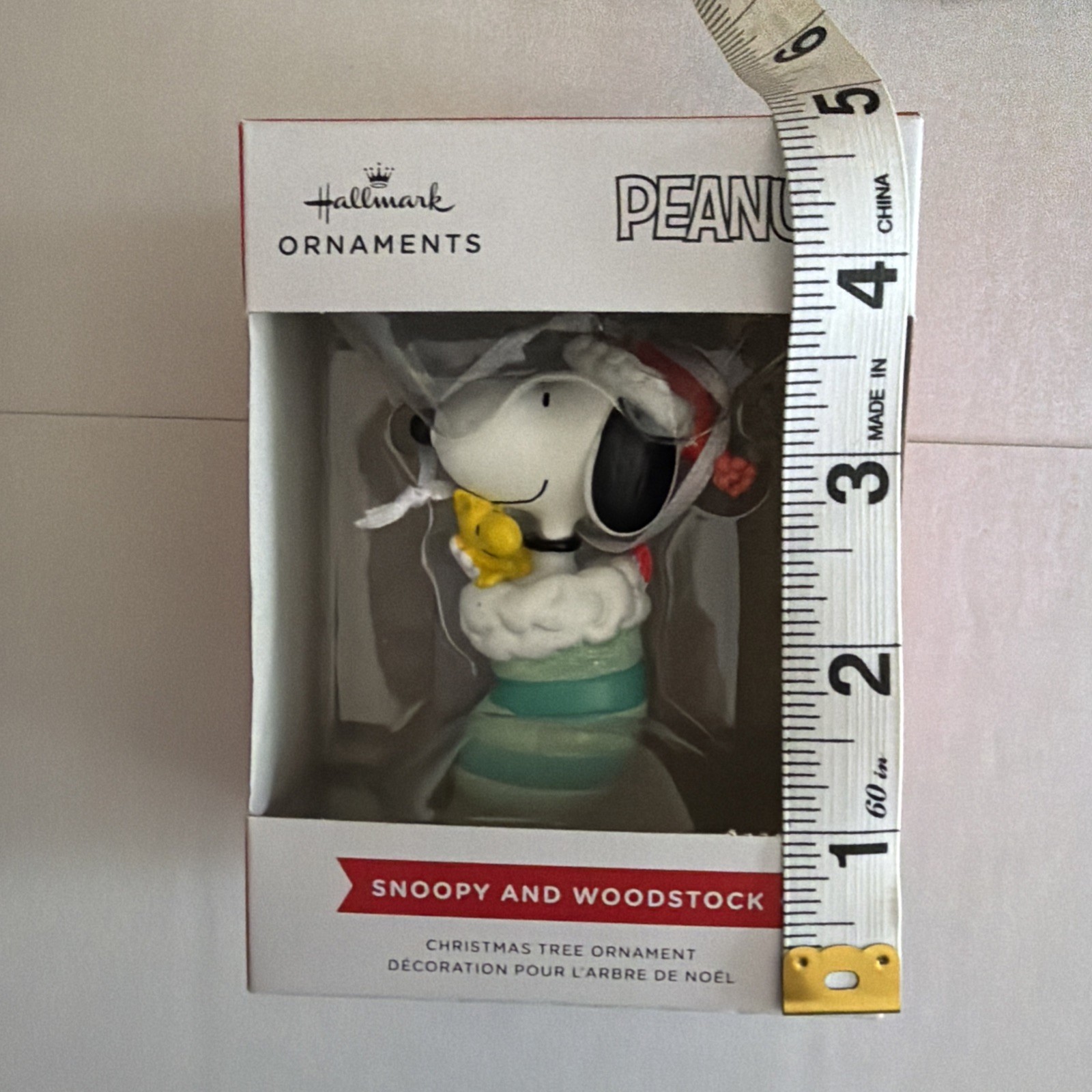 Hallmark Peanuts Snoopy and Woodstock Christmas Ornament NEW