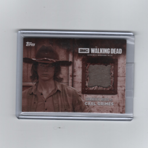 TOPPS WALKING DEAD SEASON 6 CHANDLER RIGGS/CARL GRIMES WARDROBE CARD #10/10