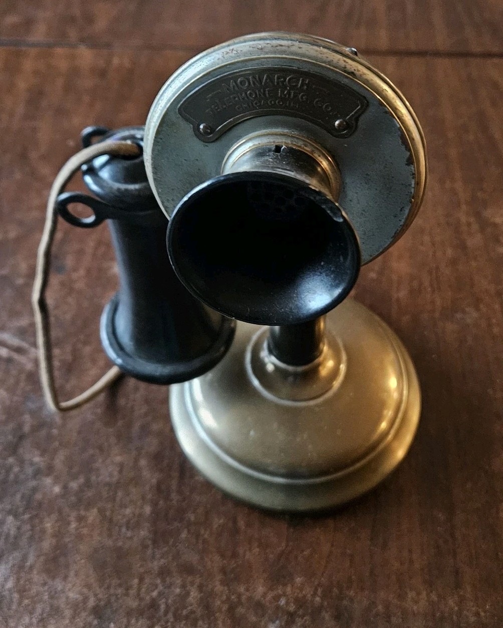 RARE Antique Early Monarch Candlestick Telephone Chicago-ALL ORIGINAL-L 180025